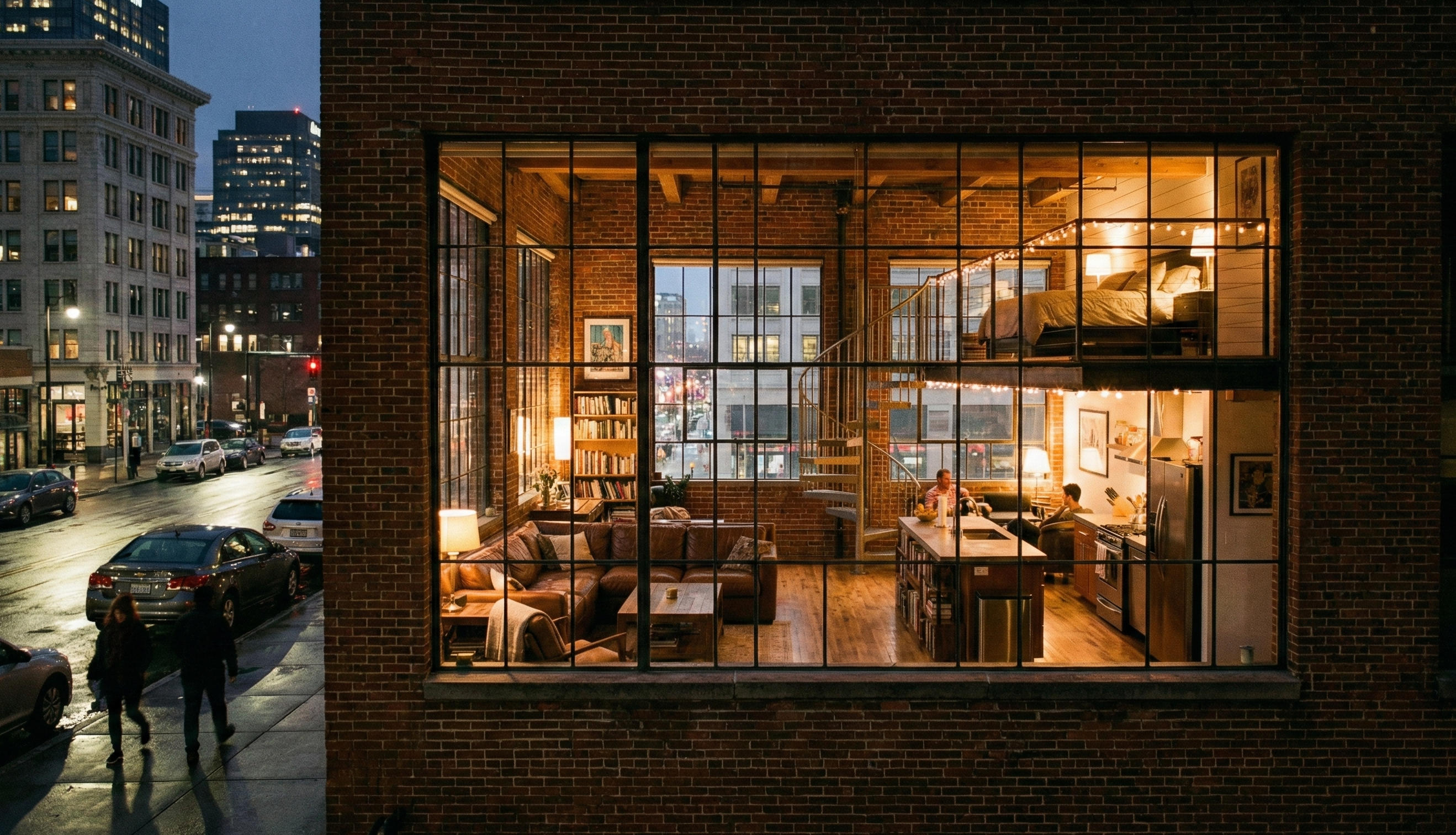 Downtown loft property with AI-powered QR lead capture